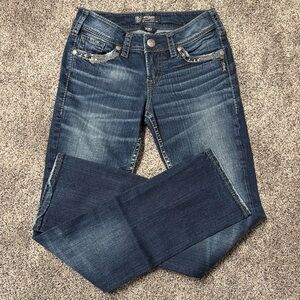 Silver Suki Boot Cut Jeans, 26/33”